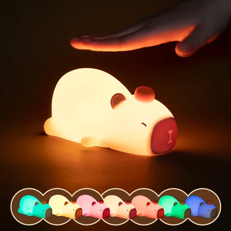 Cute Small Capybara Table Night Light - Lumen Attic