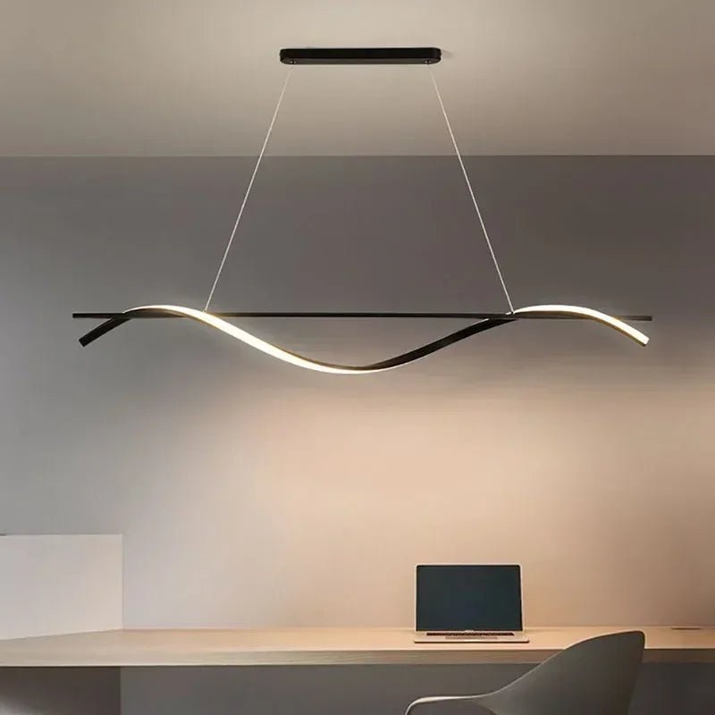 DAMIA Wavey Modern LED Pendant Light - Lumen Attic