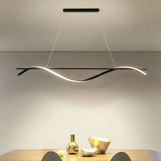 DAMIA Wavey Modern LED Pendant Light - Lumen Attic