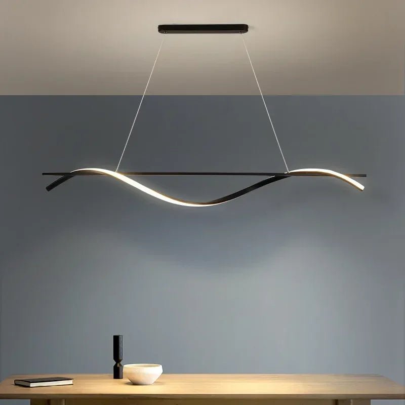 DAMIA Wavey Modern LED Pendant Light - Lumen Attic