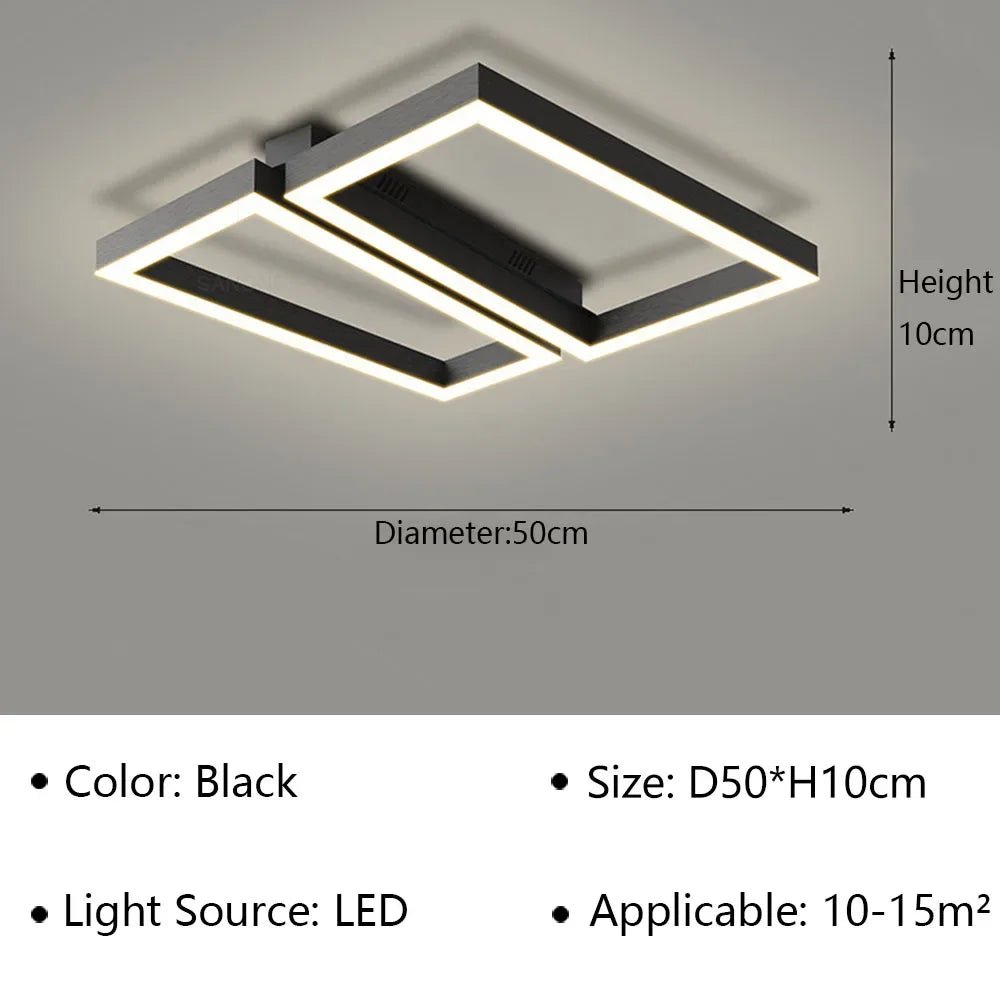 DAMIA YCL Various LED Semi Flush Ceiling Lamp - Lumen Attic