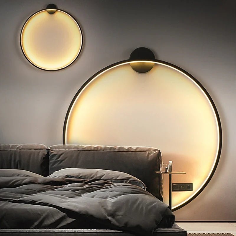 Darwin LED Halo Background Wall Scone Lamp - Lumen Attic