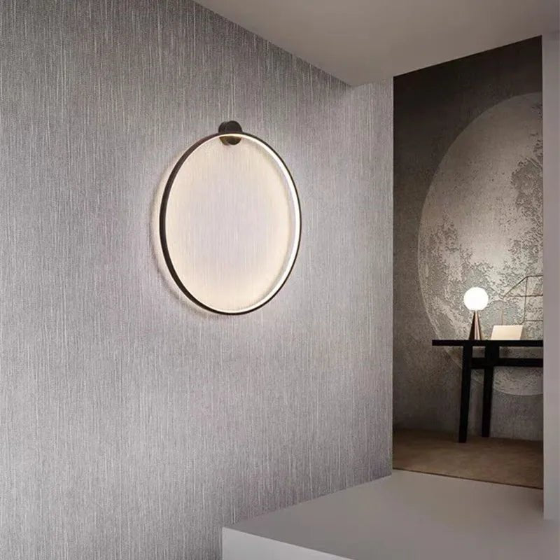 Darwin LED Halo Background Wall Scone Lamp - Lumen Attic