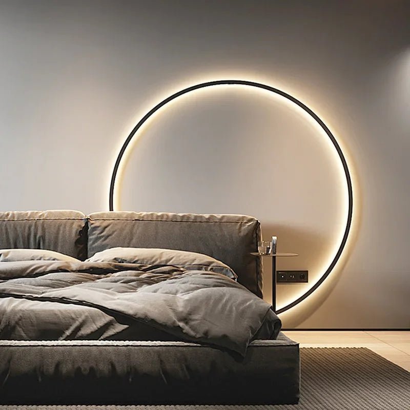 Darwin LED Halo Background Wall Scone Lamp - Lumen Attic