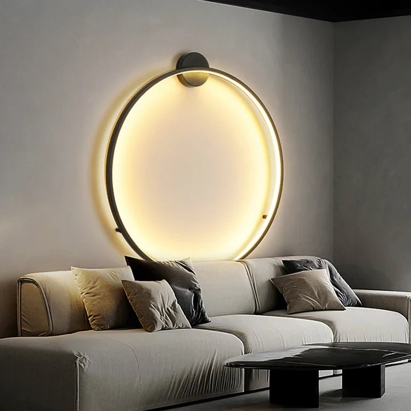 Darwin LED Halo Background Wall Scone Lamp - Lumen Attic