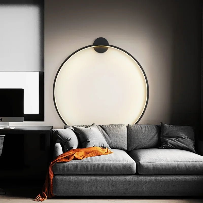 Darwin LED Halo Background Wall Scone Lamp - Lumen Attic