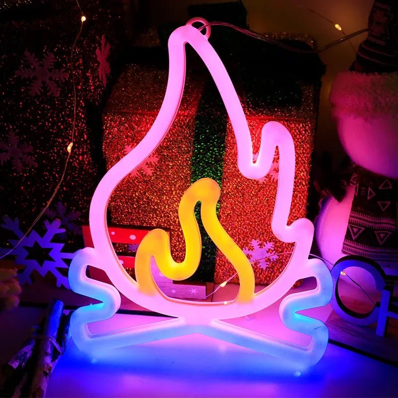 Double Sided LED Neon Sign Night Light - Lumen Attic