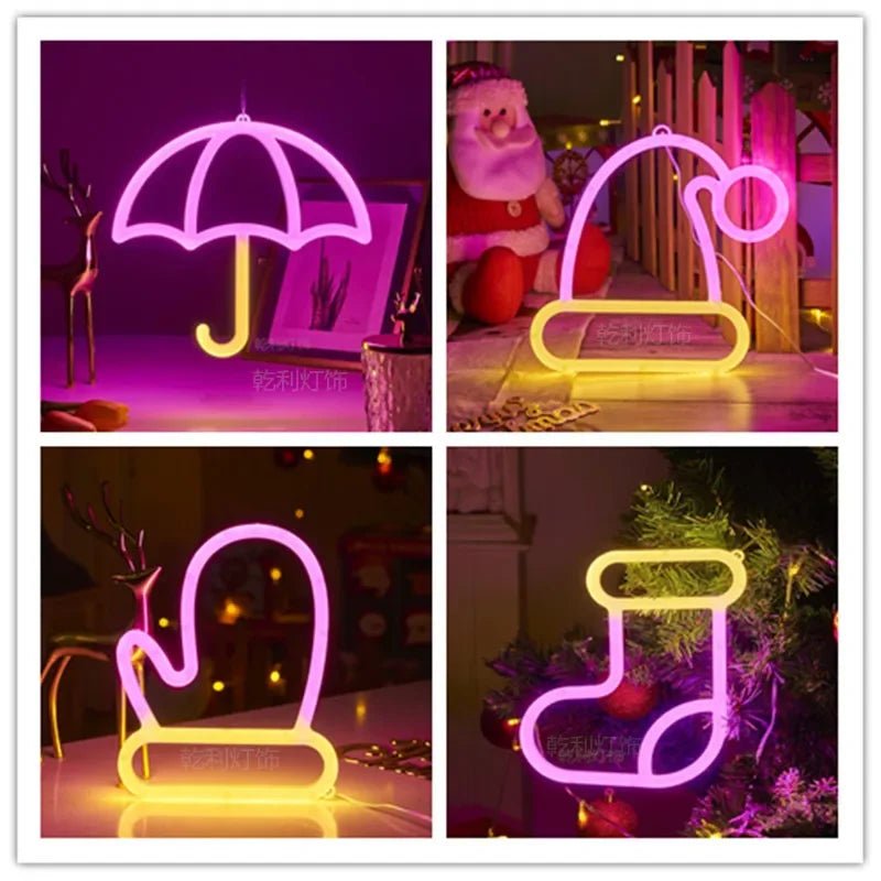 Double Sided LED Neon Sign Night Light - Lumen Attic