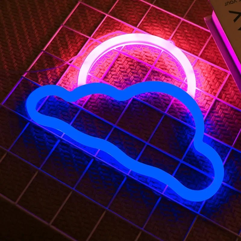 Double Sided LED Neon Sign Night Light - Lumen Attic