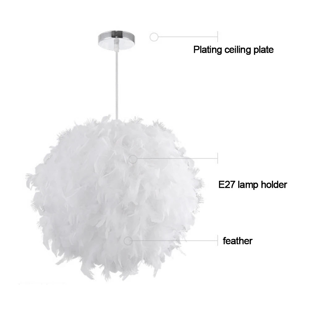 Dreamlike Feather LED Ceiling Light 30/40CM - Lumen Attic