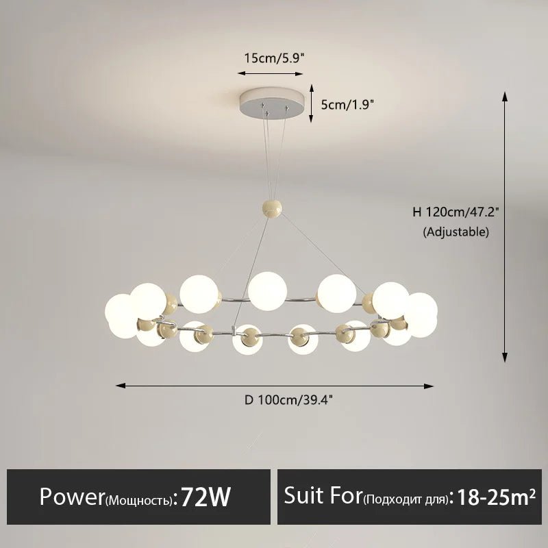 DT Belmont Modern LED Chandelier - Lumen Attic