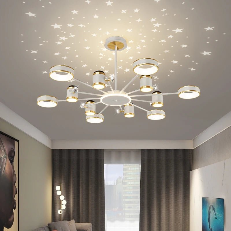 DT Night Modern Chandelier with 13 Lights - Lumen Attic