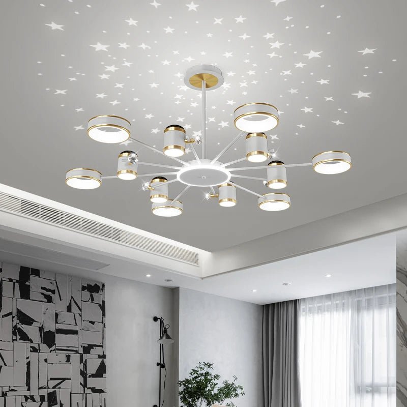 DT Night Modern Chandelier with 13 Lights - Lumen Attic