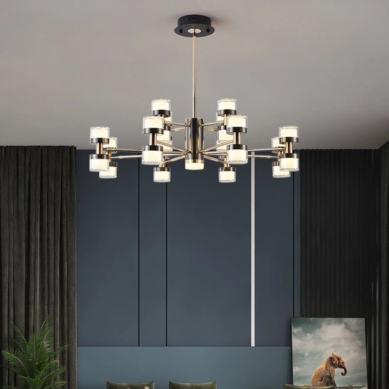 DT Radiant Modern Luxe LED Chandelier - Lumen Attic