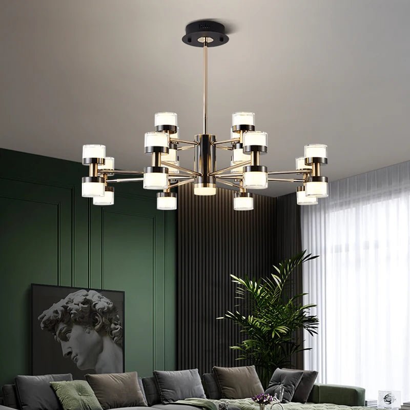 DT Radiant Modern Luxe LED Chandelier - Lumen Attic