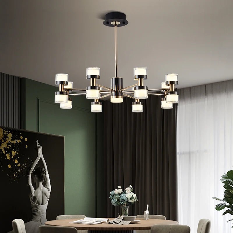 DT Radiant Modern Luxe LED Chandelier - Lumen Attic