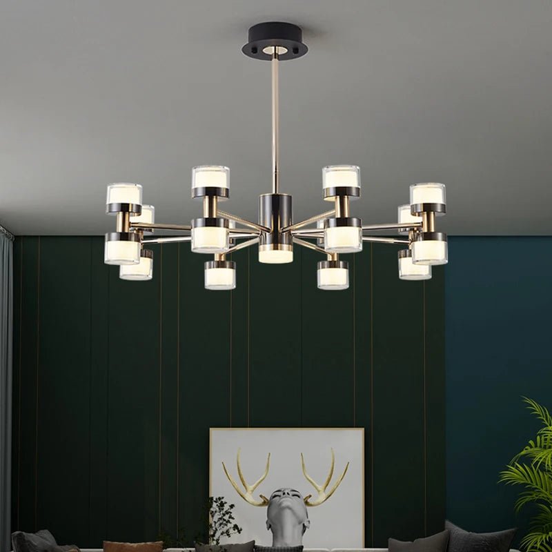 DT Radiant Modern Luxe LED Chandelier - Lumen Attic