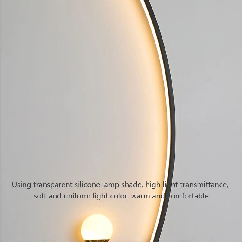 Eclipse Arc Wall Sconce Modern LED Accent Light - Lumen Attic