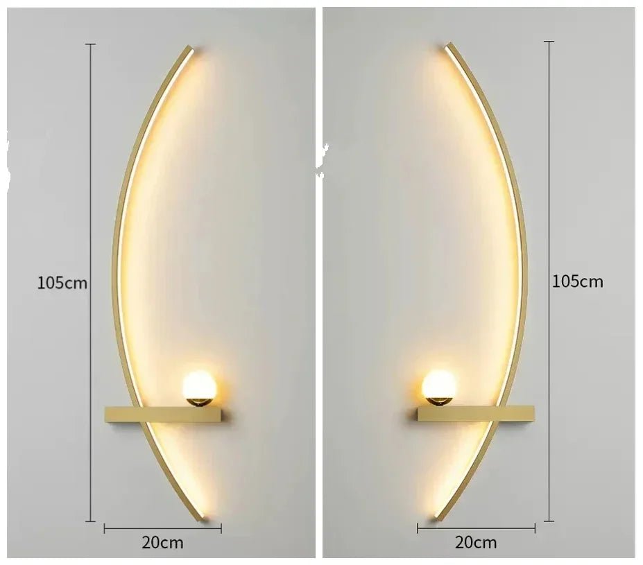 Eclipse Arc Wall Sconce Modern LED Accent Light - Lumen Attic