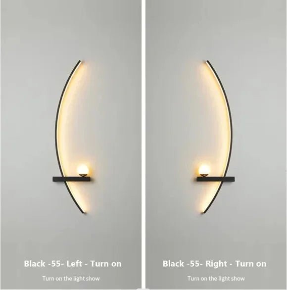 Eclipse Arc Wall Sconce Modern LED Accent Light - Lumen Attic