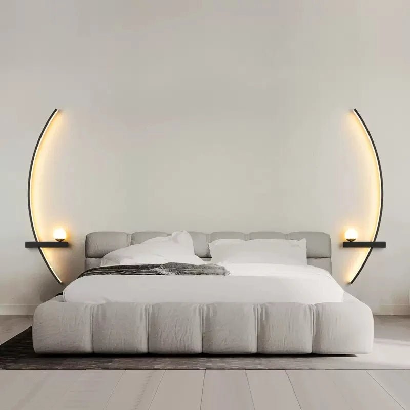 Eclipse Arc Wall Sconce Modern LED Accent Light - Lumen Attic