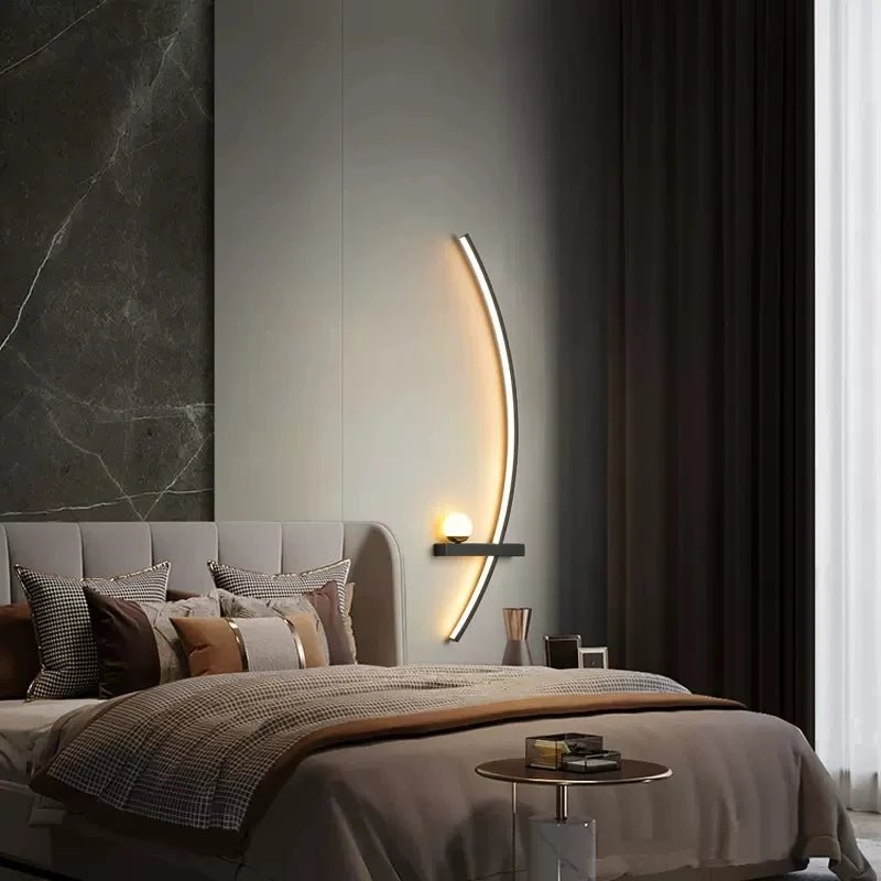 Eclipse Arc Wall Sconce Modern LED Accent Light - Lumen Attic