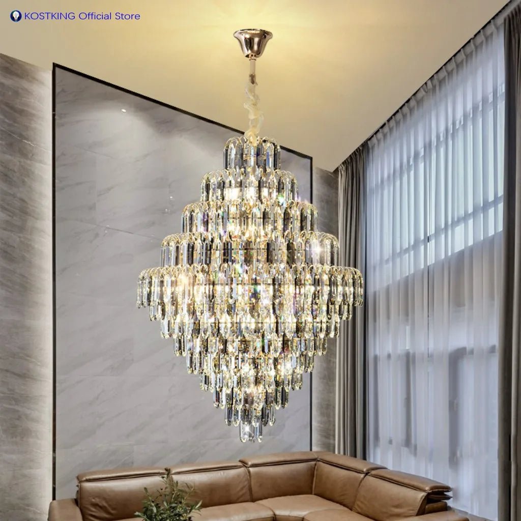 Elysian K9 Grand Crystal Chandelier - Lumen Attic