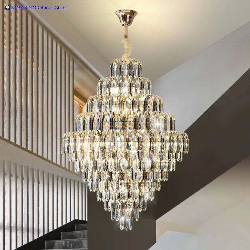 Elysian K9 Grand Crystal Chandelier - Lumen Attic