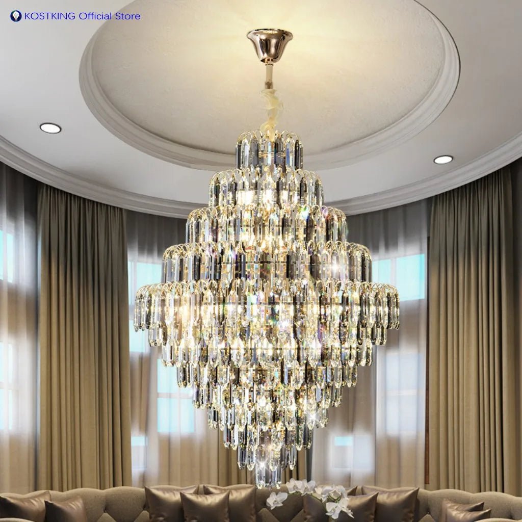 Elysian K9 Grand Crystal Chandelier - Lumen Attic