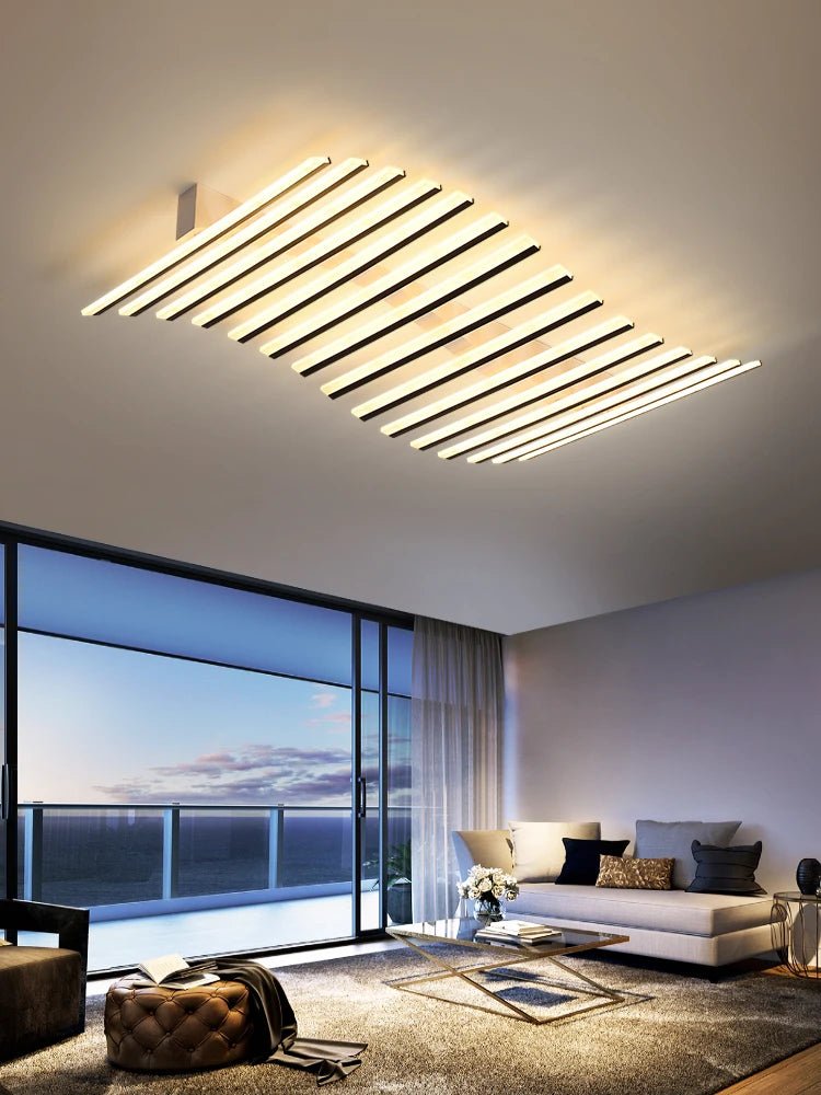 Emiso Wave Bar LED Modern Flush Mount Ceiling Light - Lumen Attic