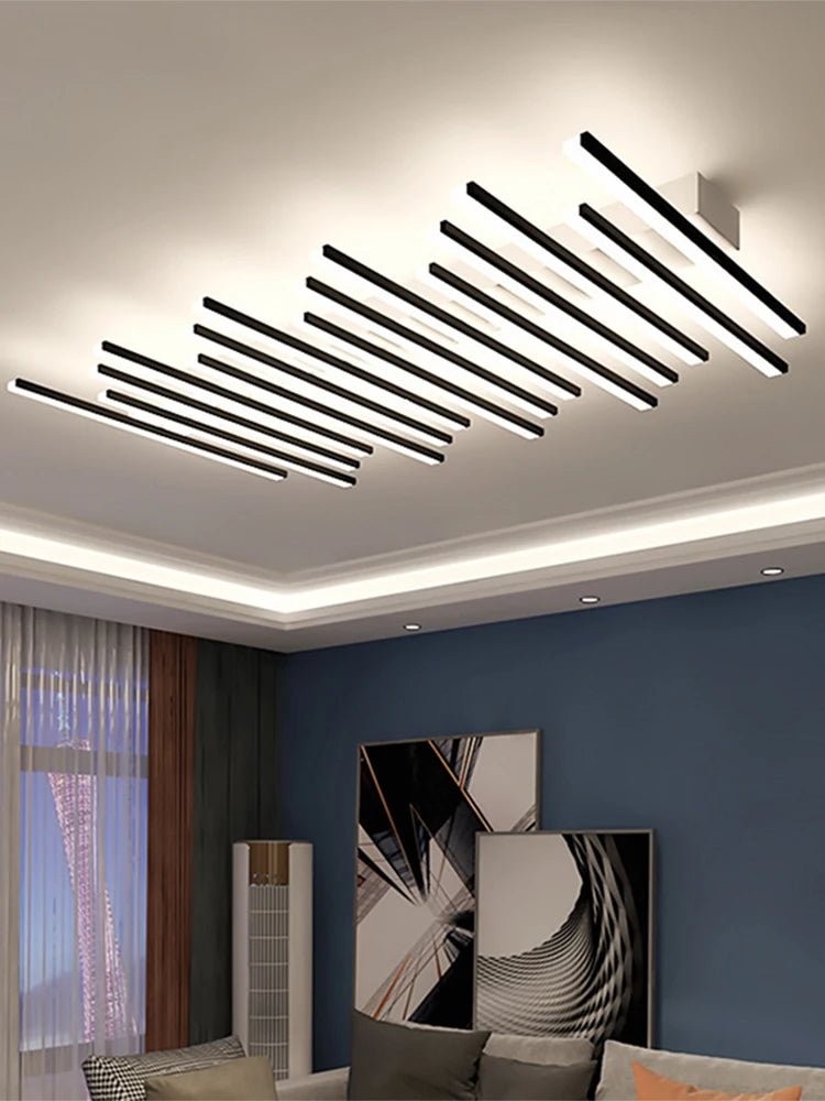 Emiso Wave Bar LED Modern Flush Mount Ceiling Light - Lumen Attic