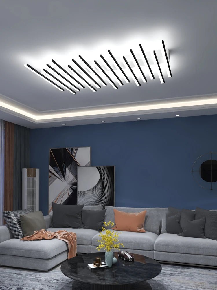 Emiso Wave Bar LED Modern Flush Mount Ceiling Light - Lumen Attic