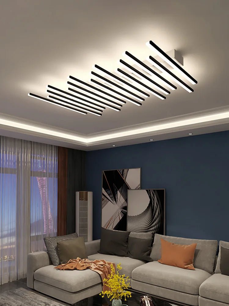 Emiso Wave Bar LED Modern Flush Mount Ceiling Light - Lumen Attic