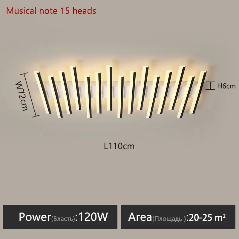 Emiso Wave Bar LED Modern Flush Mount Ceiling Light - Lumen Attic