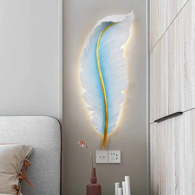 FeatherGlow Wall Sconce by LumiArt - Lumen Attic