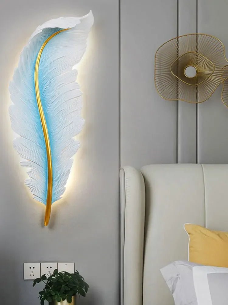 FeatherGlow Wall Sconce by LumiArt - Lumen Attic