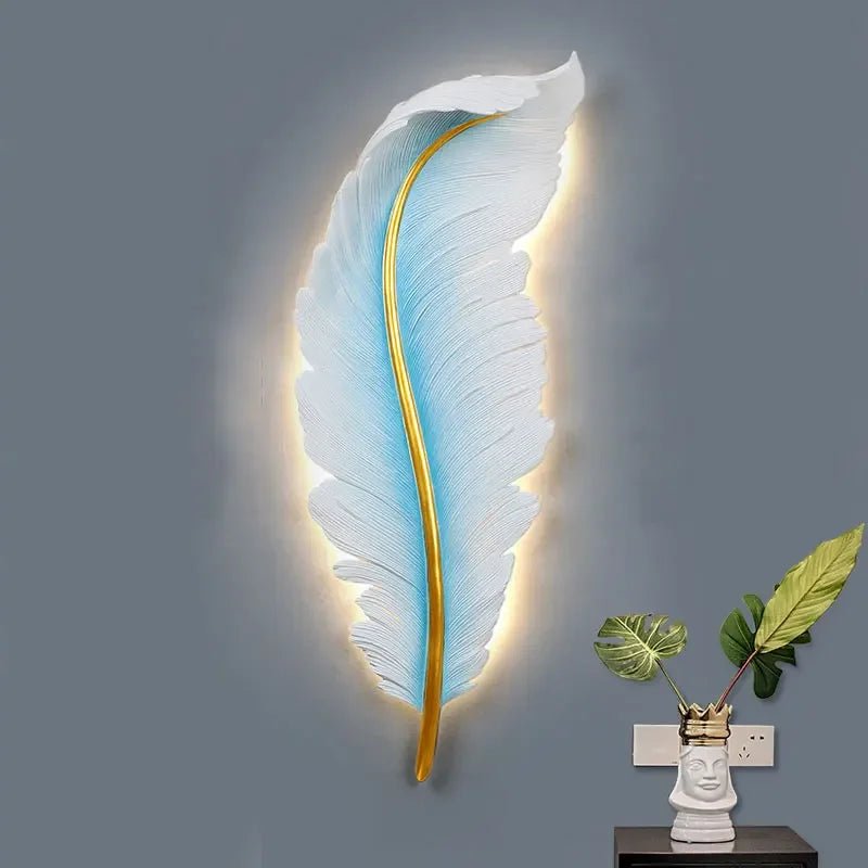 FeatherGlow Wall Sconce by LumiArt - Lumen Attic