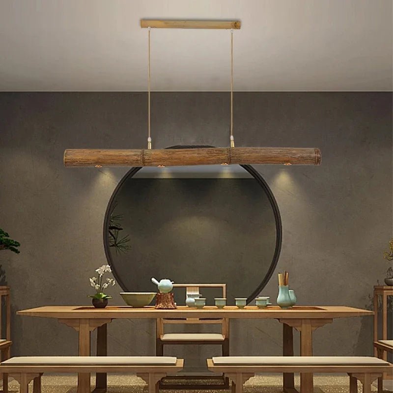 Gadelia Bamboo LED Chandelier - Lumen Attic