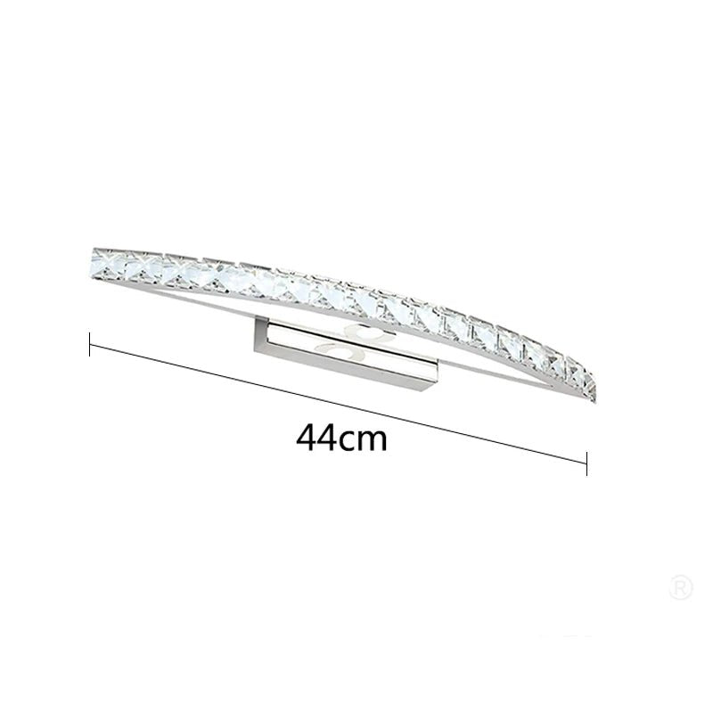 Giovani Serie W210 Crystal LED Mirror Light - Lumen Attic