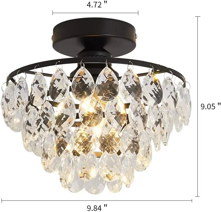 Hailey Maron French Style Semi Flush Chandelier - Lumen Attic