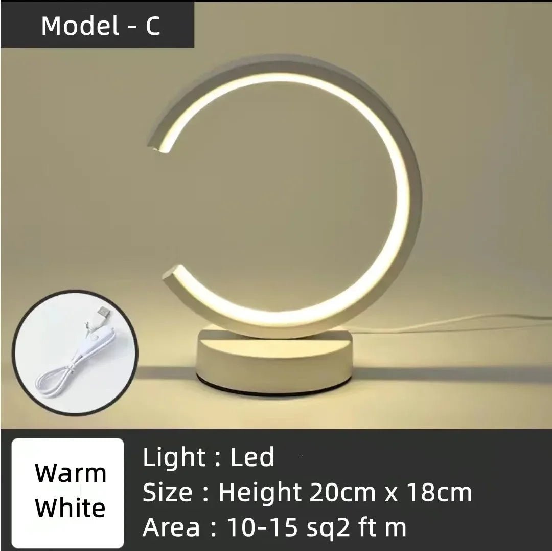 HaloGlow LED Ring Lamp Minimalist USB - Powered - Lumen Attic