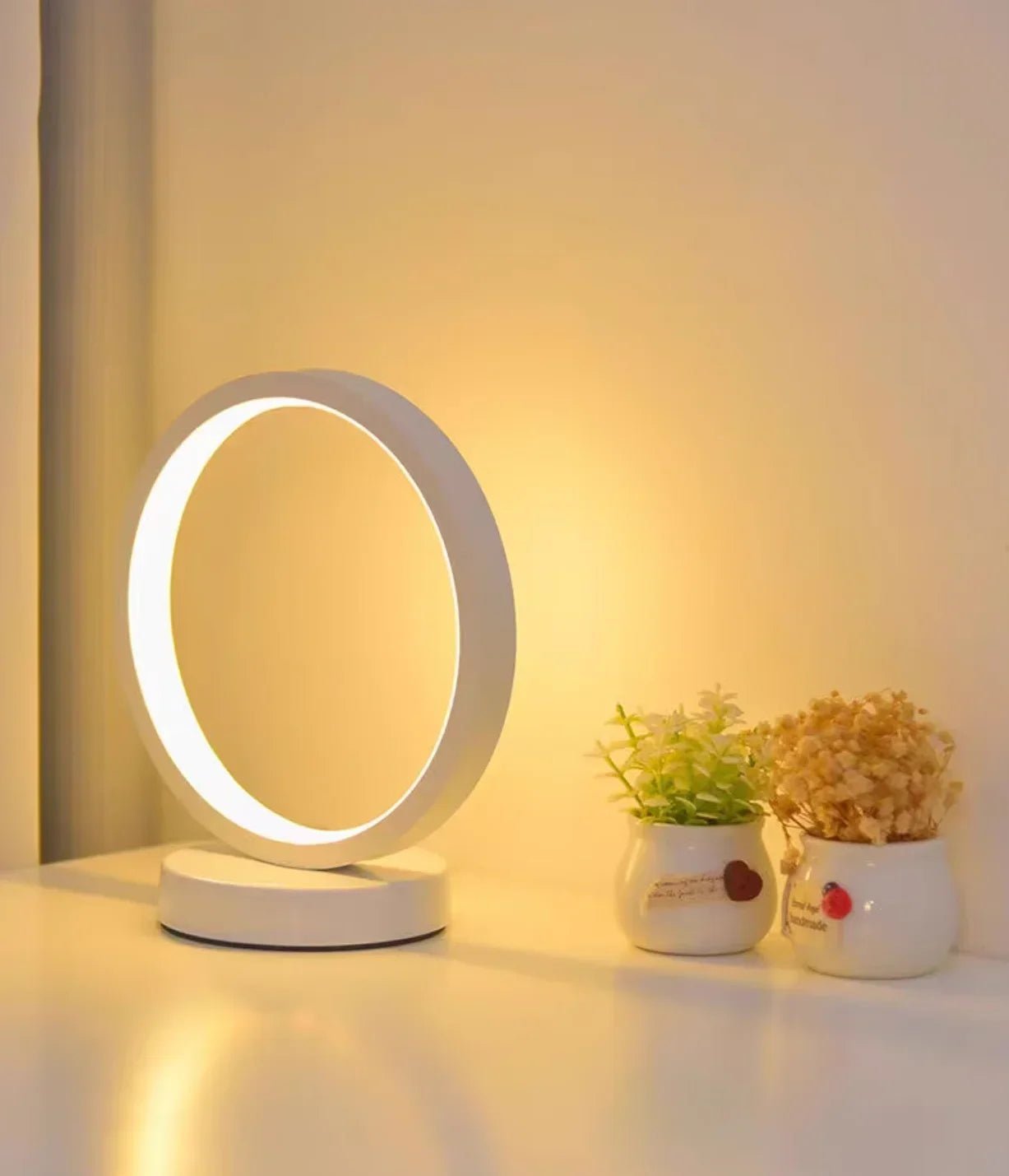 HaloGlow LED Ring Lamp Minimalist USB - Powered - Lumen Attic