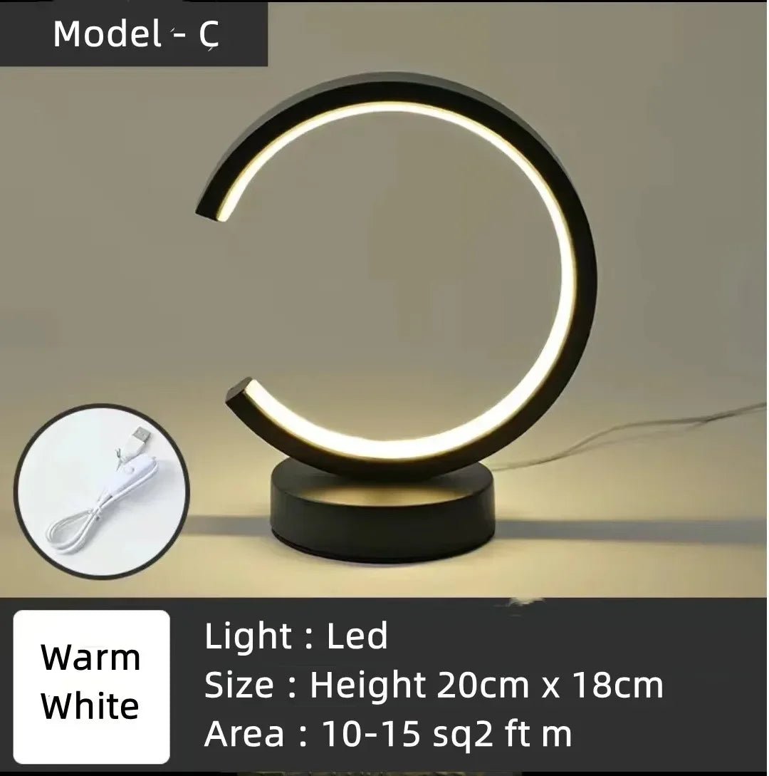 HaloGlow LED Ring Lamp Minimalist USB - Powered - Lumen Attic