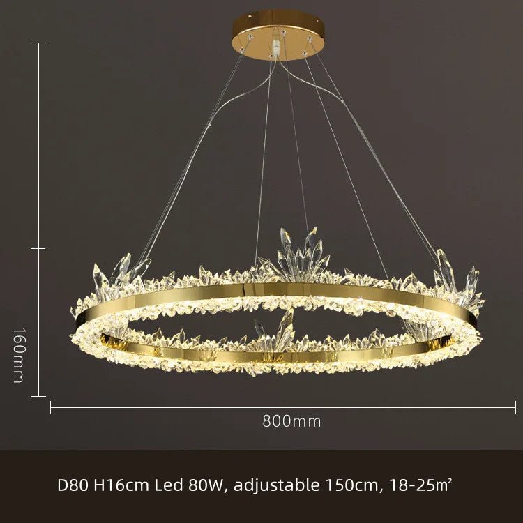 Helix Ceasar Ring Crystal Pendant Light - Lumen Attic