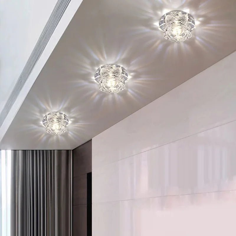 IPW Crystal Ceiling Light Polished Finish - Lumen Attic