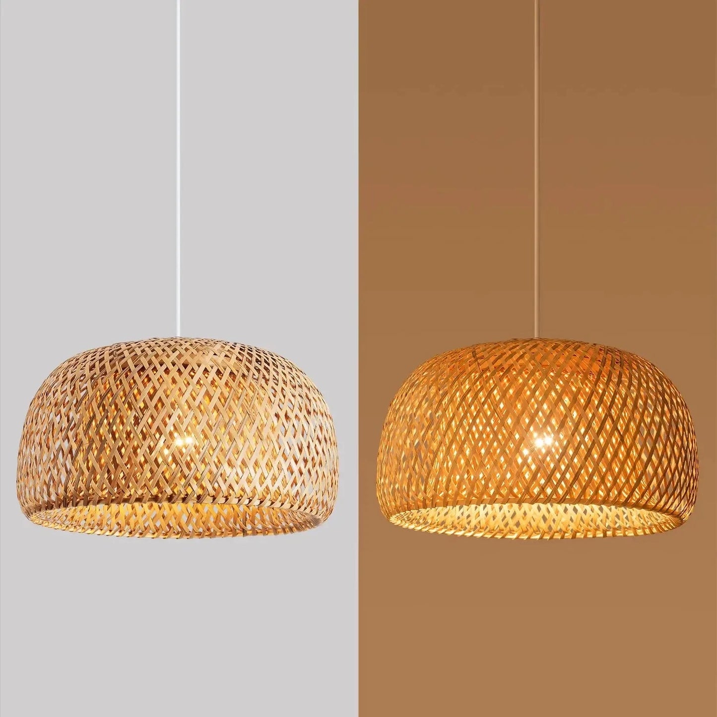 Iralan Handmade Classic Bamboo Pendant Light - Lumen Attic