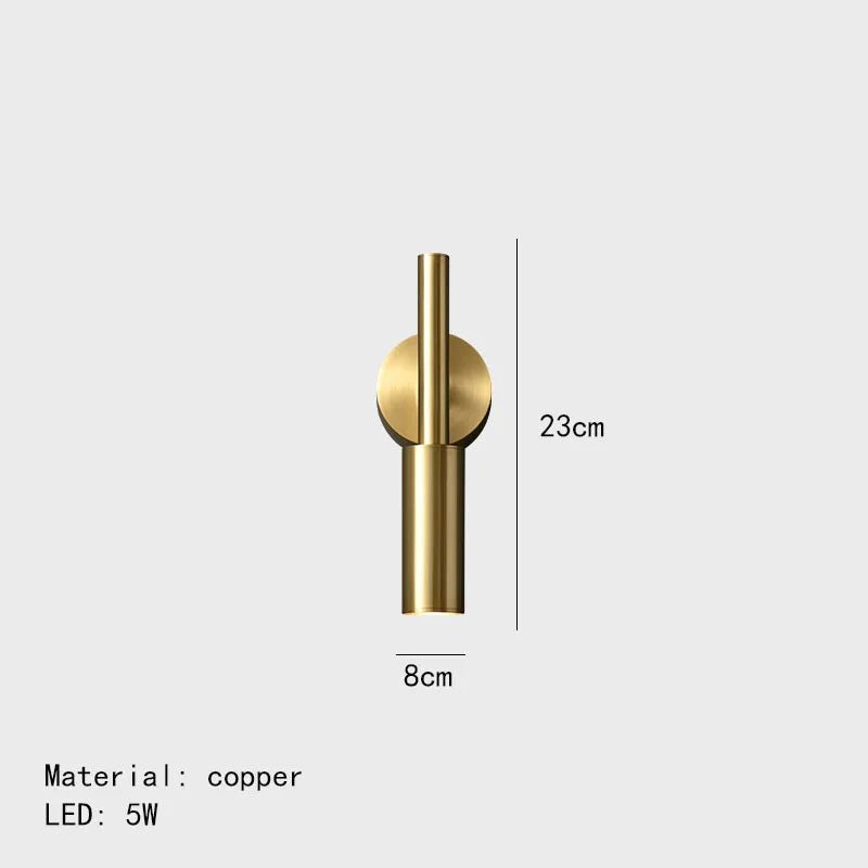 IWP Brass Wall Lamp 3 Emitting Color - Lumen Attic