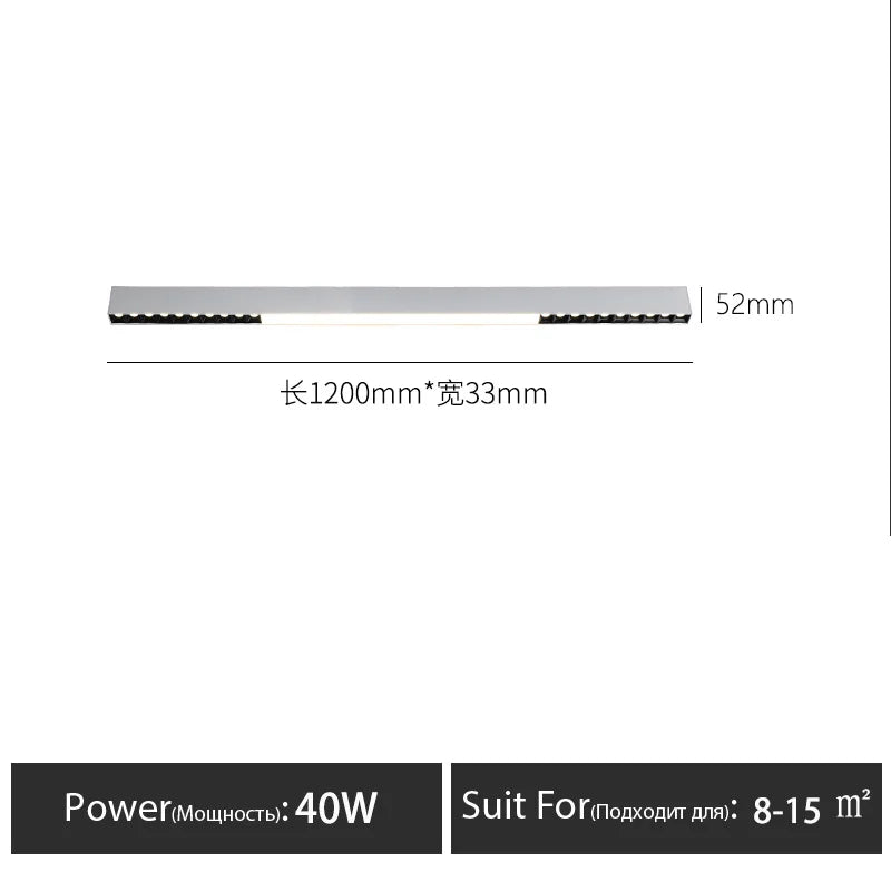 JBX Lineo Lux Linear Ceiling Light - Lumen Attic