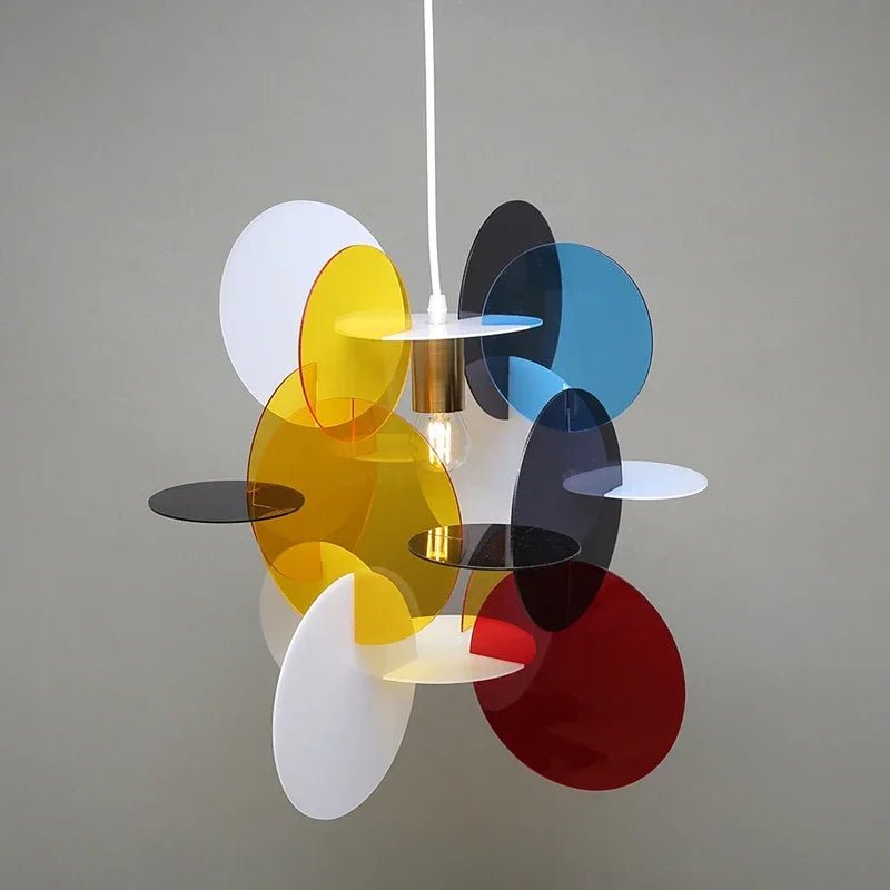 Kaleidoscope Orbit Colorful Acrylic Pendant Light - Lumen Attic