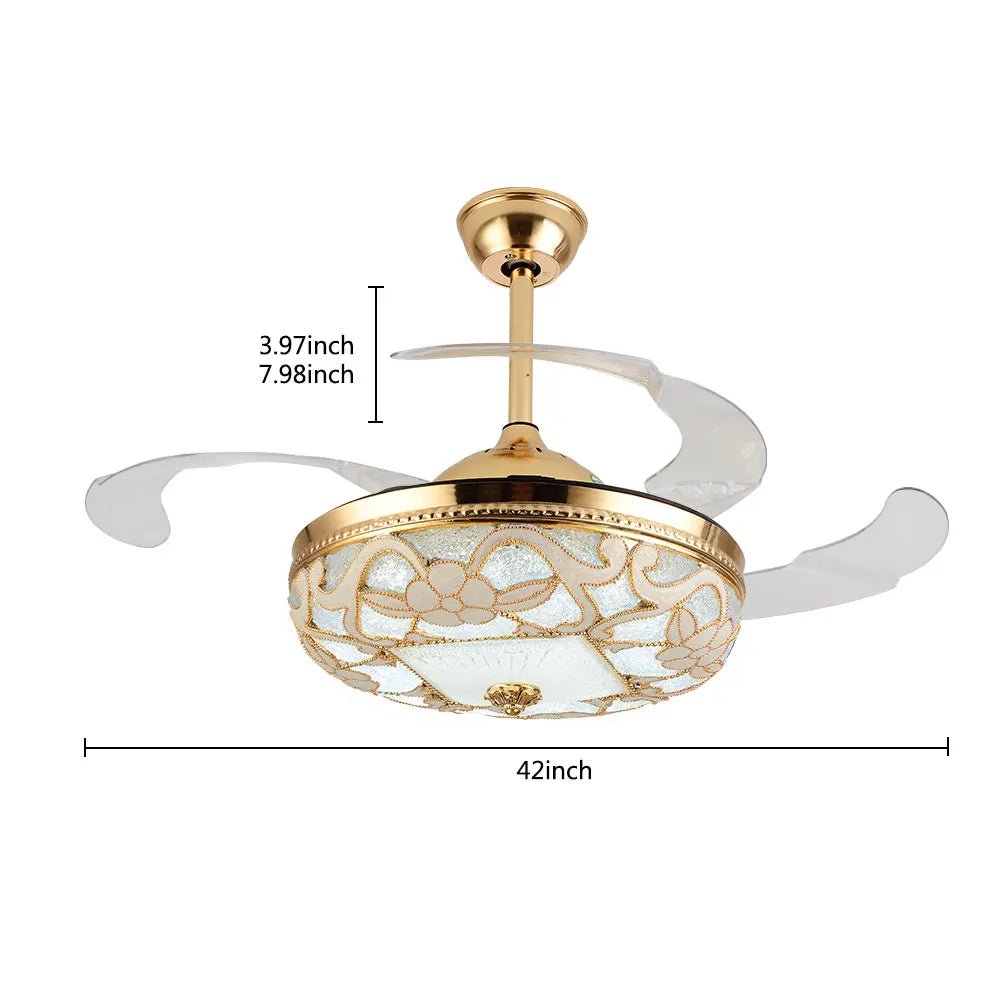 KANING Limted Series YJ Golden Ceiling Fan - Lumen Attic